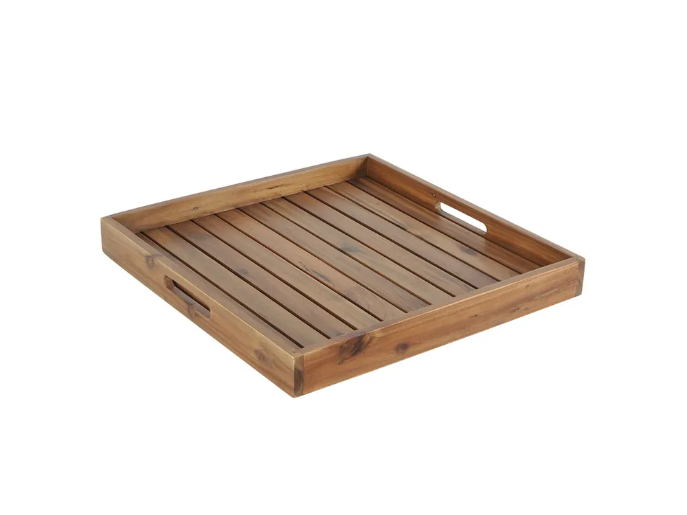 Sichere Zahlung Outdoor Feelings 50 x 50 Akazie Tablett