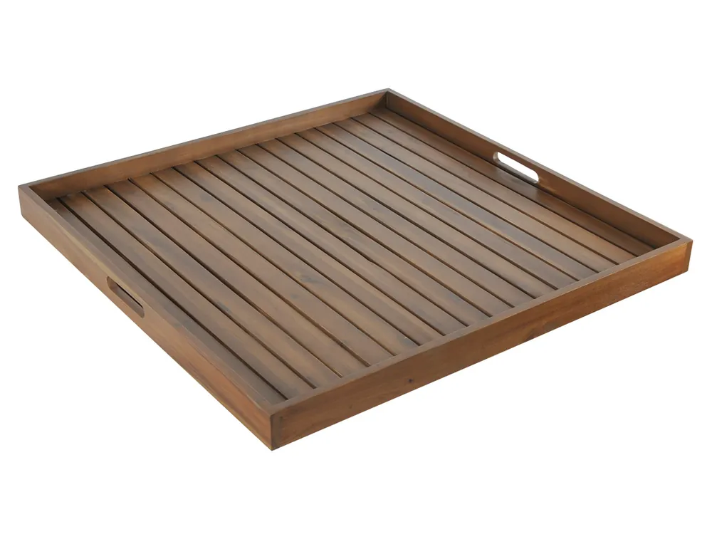 Schneller Versand Outdoor Feelings 80 x 80 Akazie Tablett