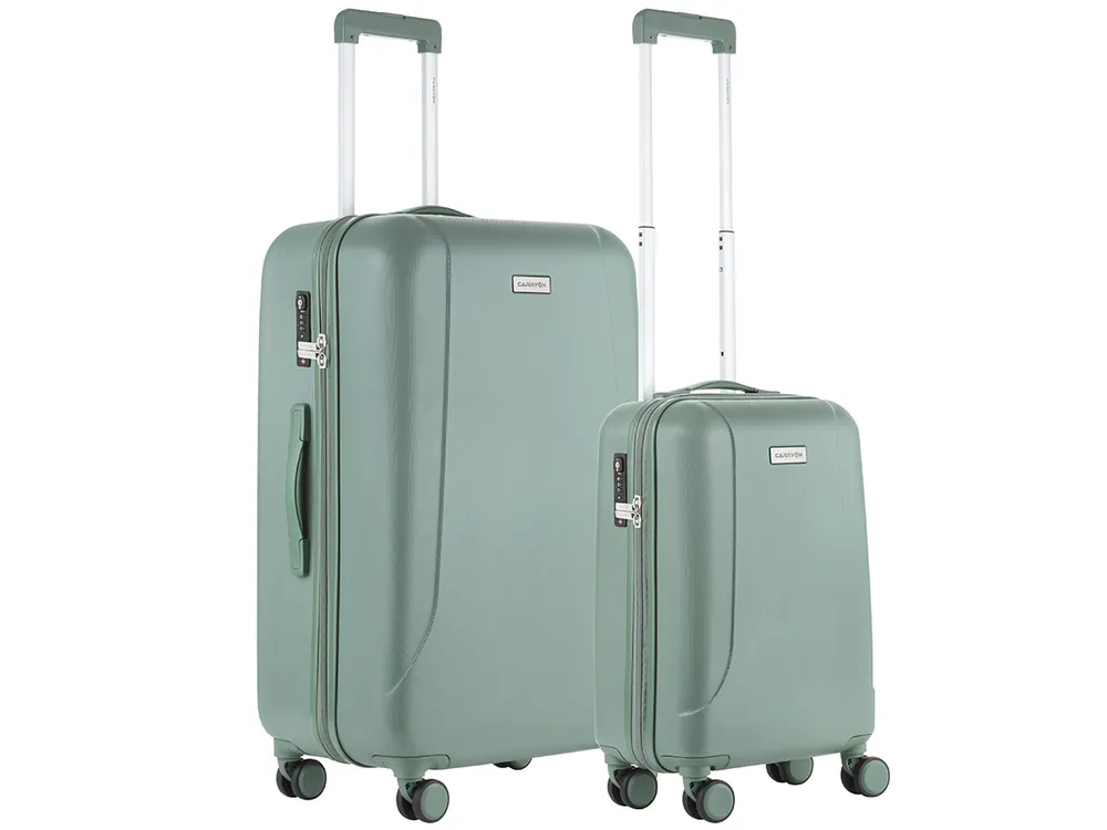 CarryOn Skyhopper 2-teiliges TSA Kofferset - Olive Schnäppchen