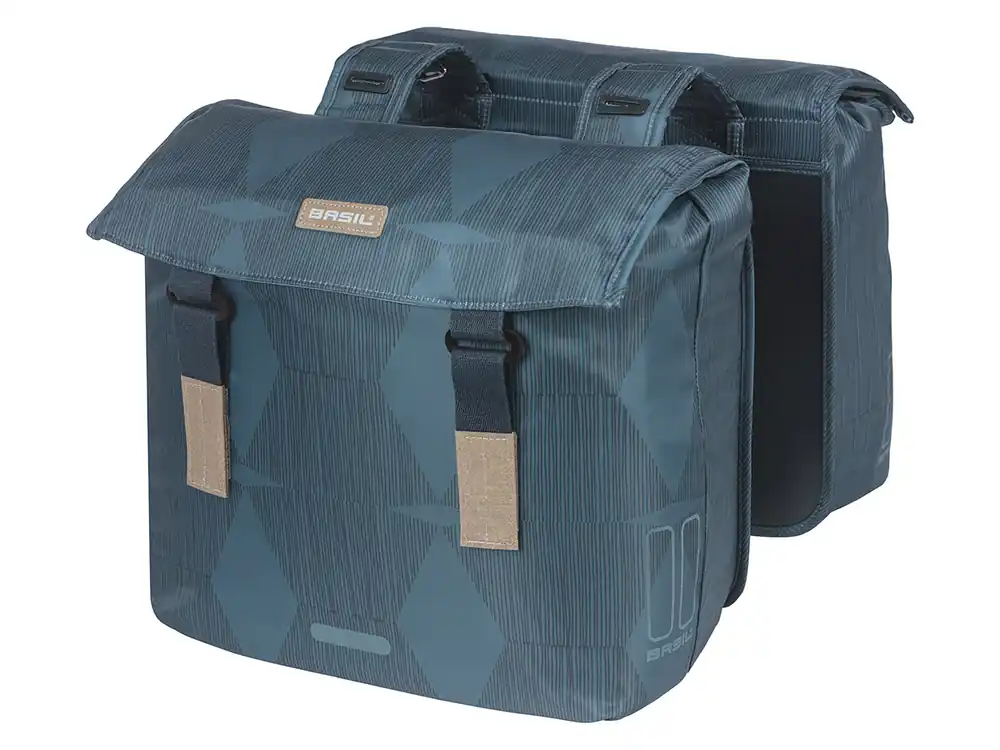 Kracherpreis Basil Elegance doppelte Fahrradtasche - Estate Blue