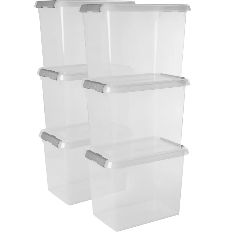 Top-Angebot Sunware Comfort Line 9 Liter transparent graue 6er-Set Aufbewahrungsboxen