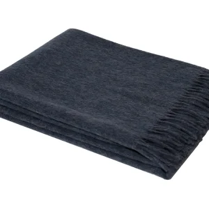 Chill Dept Santa Cruz Alpaka-Wolle Decke - Dark Blue Preisreduziert