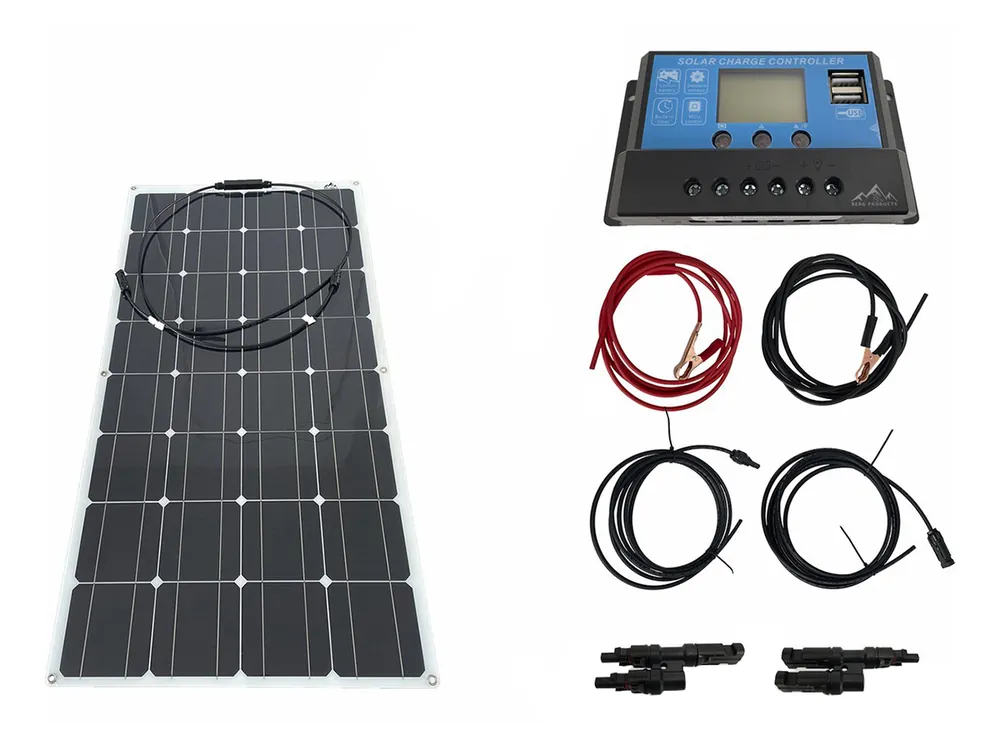 Bergproducts Komplettpaket 100 Watt Flexibles Solarpanel Wochenendangebot