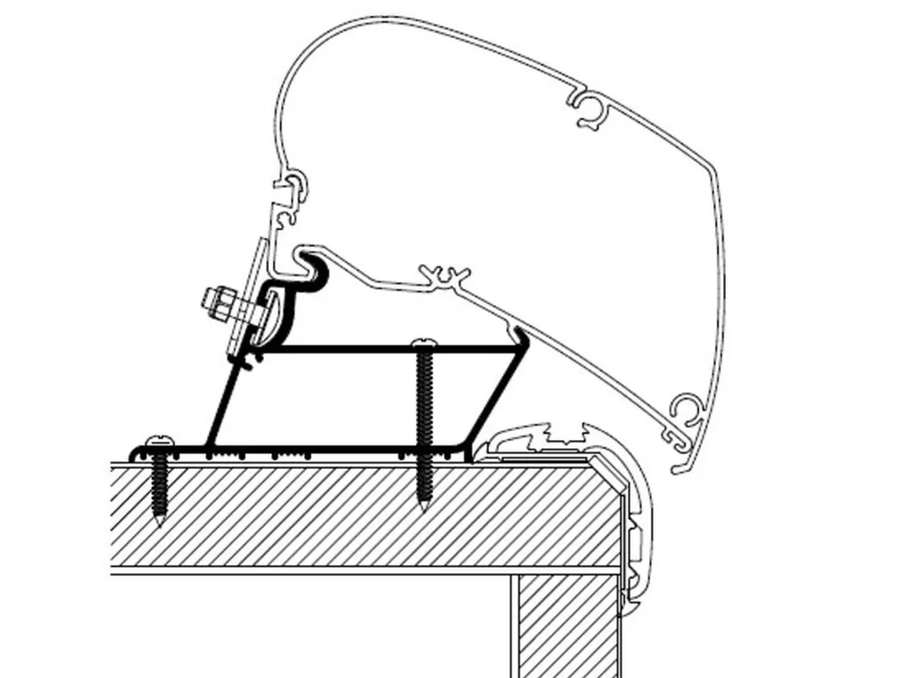 Thule Carthago Malibu / Fendt ≥ 2023 450 cm Roof Adapter Bestseller