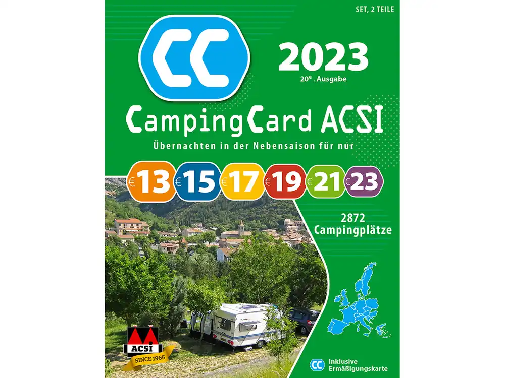 ACSI 2023 Campingcard DE Begrenztes Angebot