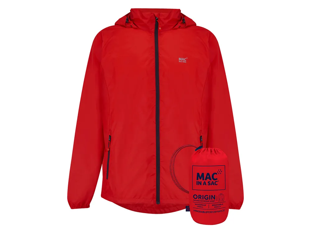 Mac in a Sac Red Unisex Regenjacke Direktkauf