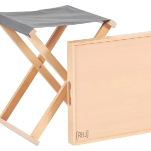 Schneller Versand Rebel Outdoor grauer Hocker mit Tablett
