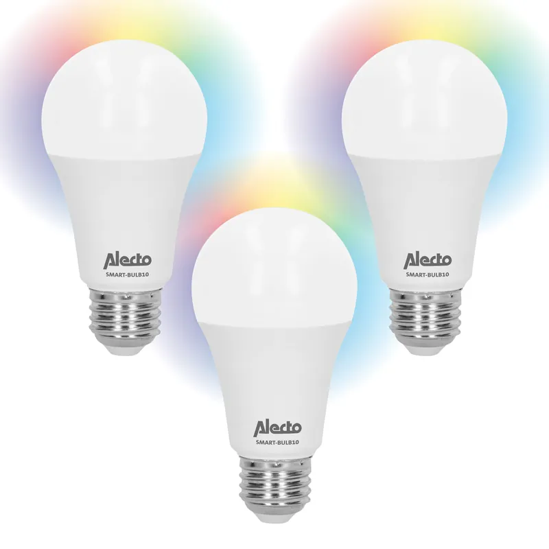 Alecto SMART-BULB10 TRIPLE Smarte WLAN-Lampe Nur Heute