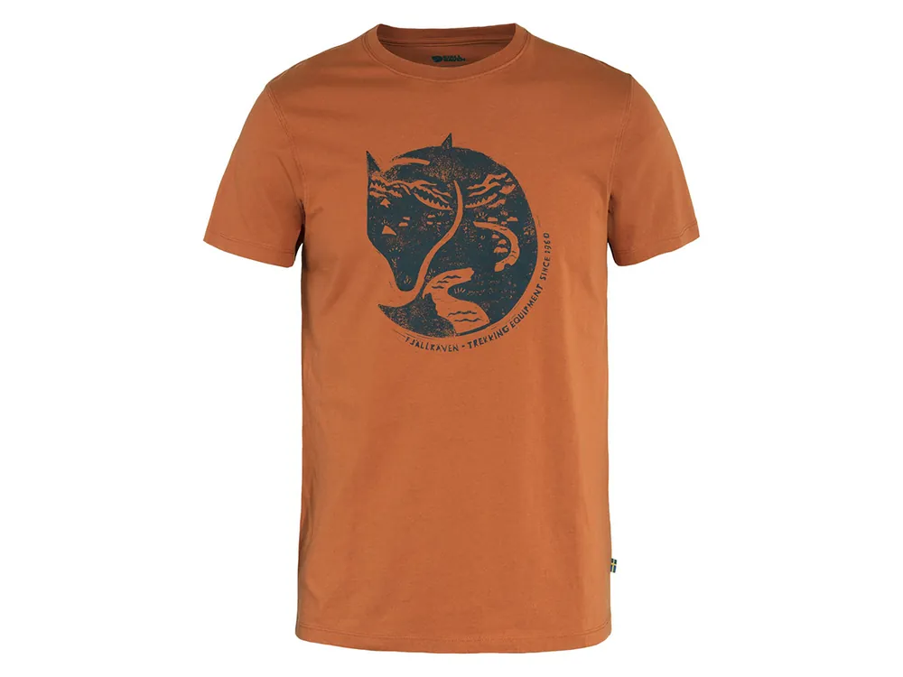 Fjällräven Arctic Fox Terracotta Brown Herren T-Shirt Ausverkauf