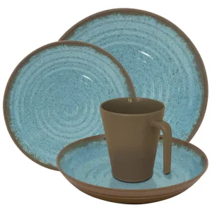 Zertifiziert Eurotrail Ocean Melamine 16 Teilig Camping Geschirr