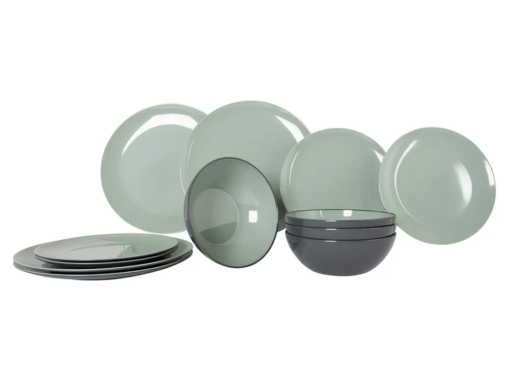 Geprüft Gimex Vivid Line 12-Teilig Geschirrset - Green
