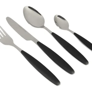 Schneller Versand Gimex Soft Touch heft 16-teiliges Besteckset - Black