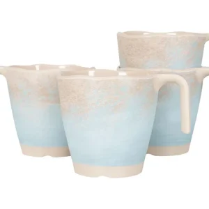 Gimex Stone Line Set von 4 300 ml Henkelbecher - Beige Preisreduziert