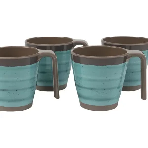 Ausverkauf Bo-Camp Halo M Set von 4 Tasse - Aqua