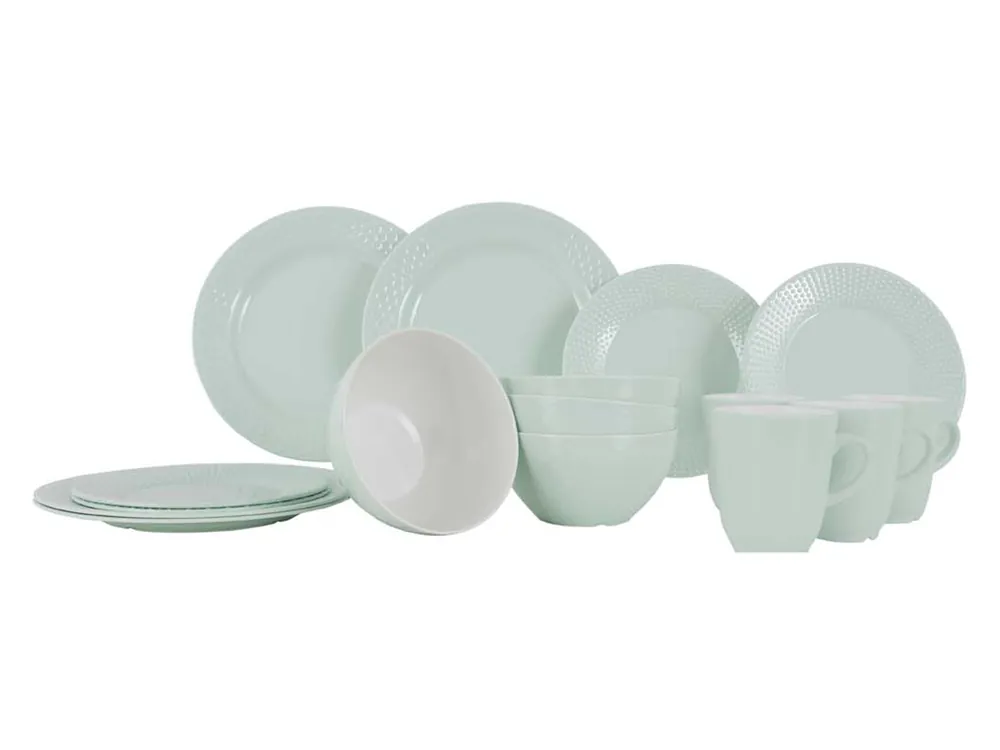 Zertifiziert Gimex Royal Line 16-teiliges Geschirrset - Pastel Mint
