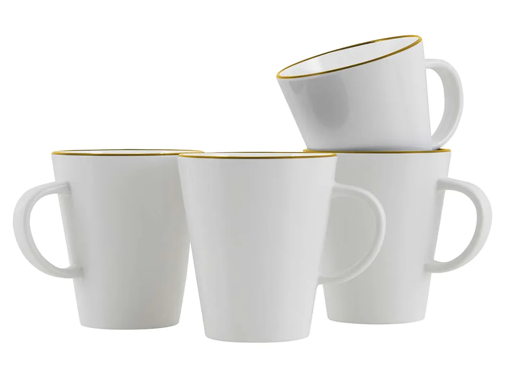 Gimex Linea Line Set von 4 350 ml Bechern Ausverkauf