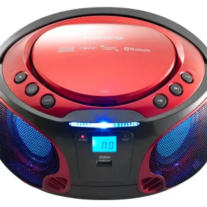Lenco SCD-550 Tragbares FM-Radio - Red Heißes Angebot