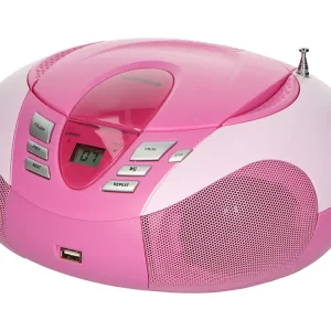 Lenco SCD-37 USB Tragbares FM-Radio - Pink Versand Am Gleichen Tag