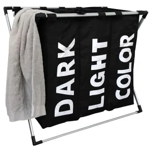 IVOL 3-Fach-Organizer-Wäschekorb - Black Bestpreis