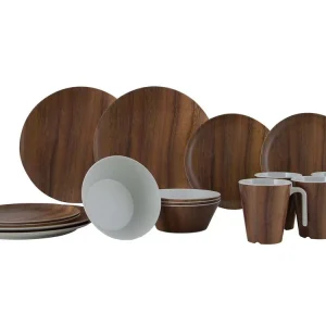 Meistverkauft Gimex Nature Line Wood Geschirr 16-teiliges Geschirrset