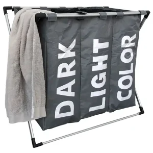 Preiswert IVOL 3-Fach-Organizer-Wäschekorb - Grey
