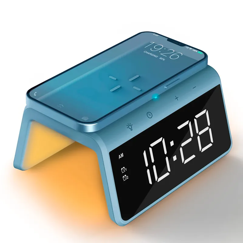 Markenprodukt Caliber HCG019QI-PB Wecker - Blue