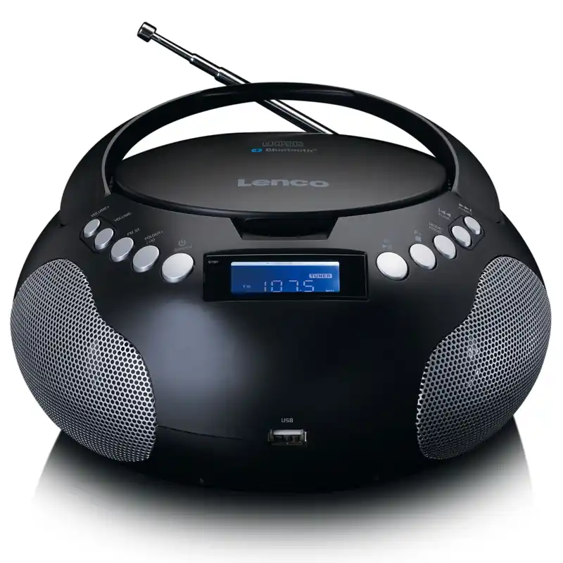 Rabatt Lenco SCD-331BK Tragbares FM-Radio mit CD/MP3-Player