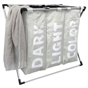 Must-Have IVOL 3-Fach-Organizer-Wäschekorb - White