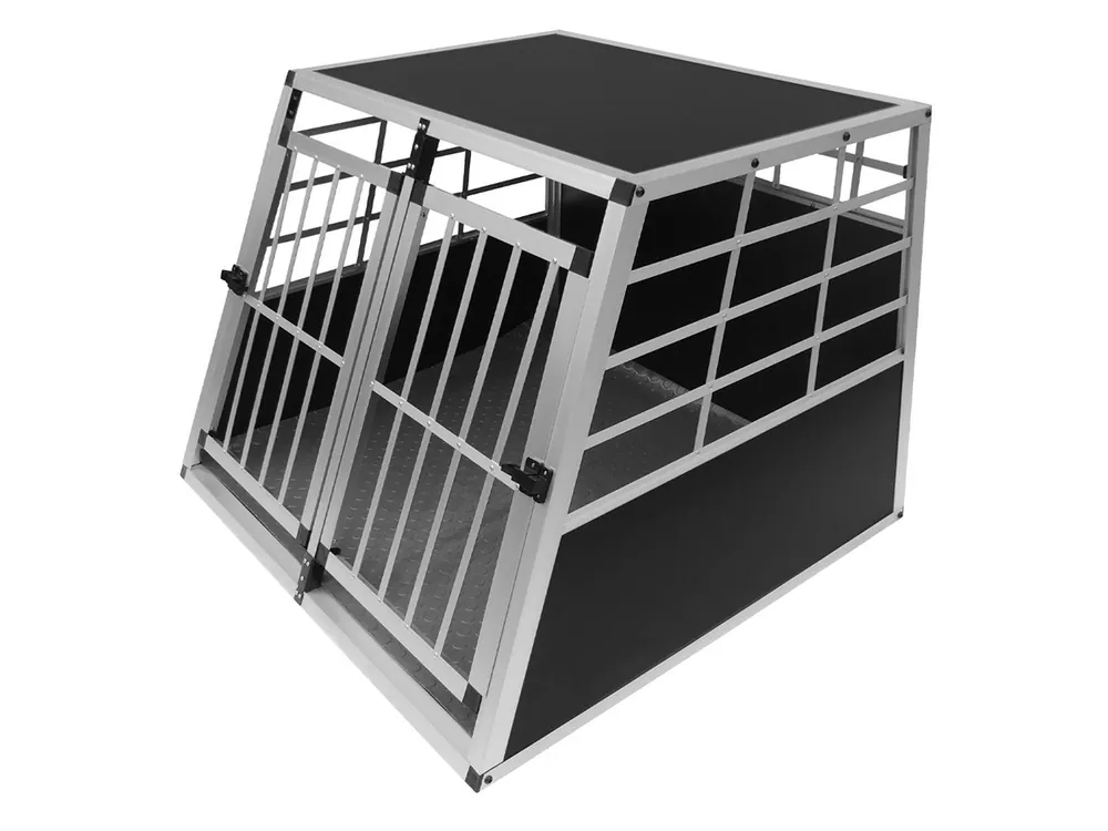 Sonderangebot Monstershop Large 2-türiger Aluminium-Hundekorb
