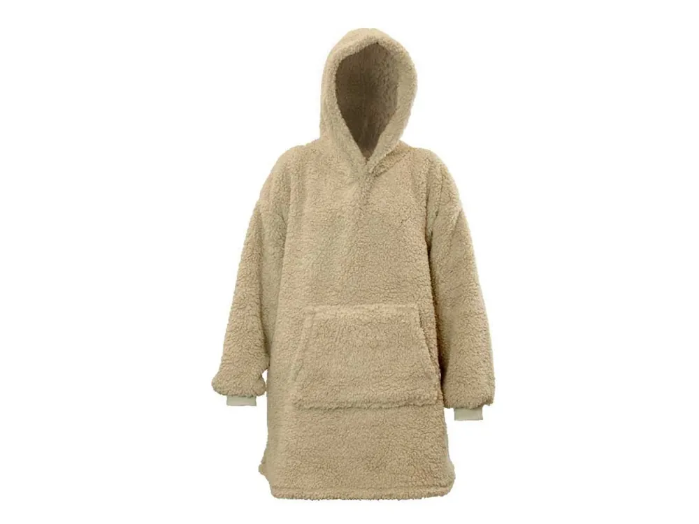 Unique Living Teddy Oversized Hoodie - Chateau Grey Günstig
