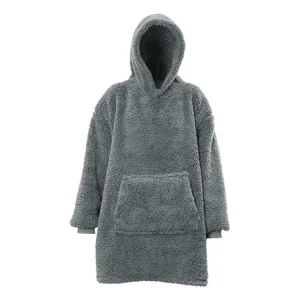 Jetzt Kaufen Unique Living Teddy Oversized Hoodie - Dark Grey