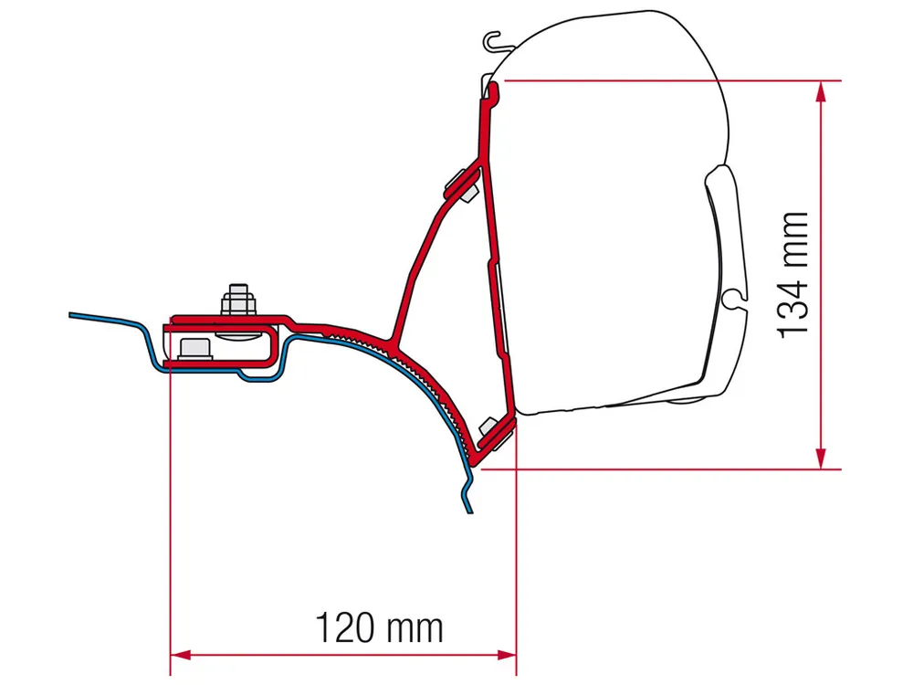 Aktuell Zweite Chance Fiamma F45 Adapter VW T5/T6 Transporter Multivan