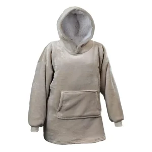 Unique Living Oversized Hoodie - Stone Versand Am Gleichen Tag