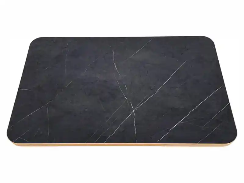 Rabatt 80 x 45 cm Marmoroptik Tischplatte