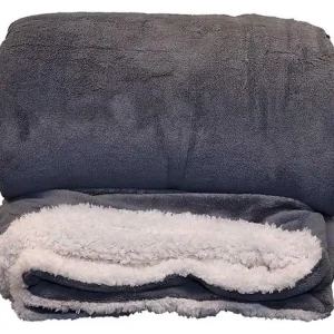 Neue Ware Unique Living Lars XL 220 x 240 cm Plaid - Anthracite