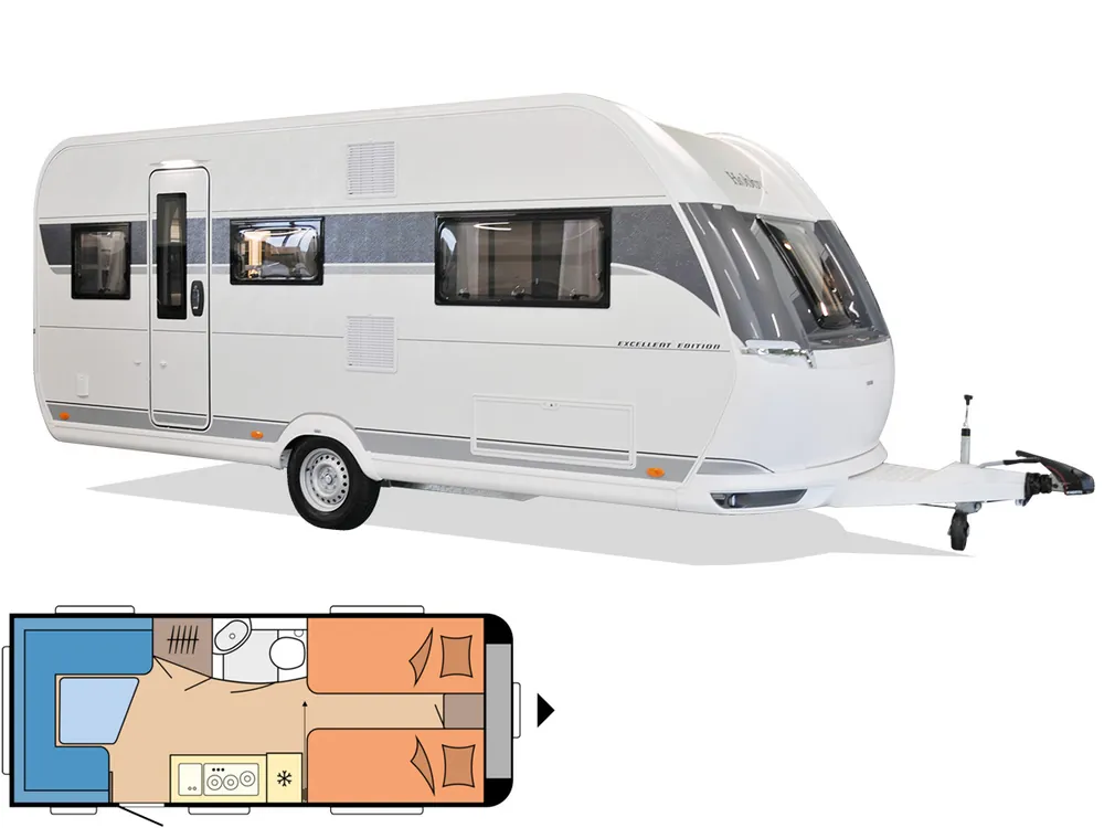 Versand Am Gleichen Tag Hobby Excellent Edition 495 UL 2024 Wohnwagen