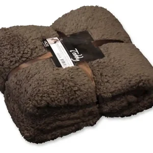 Unique Living Teddy Decke - Taupe Neue Kollektion