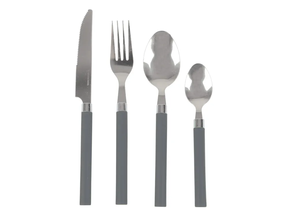 Bo-Camp 4-teiliges Besteckset - Grey Billig