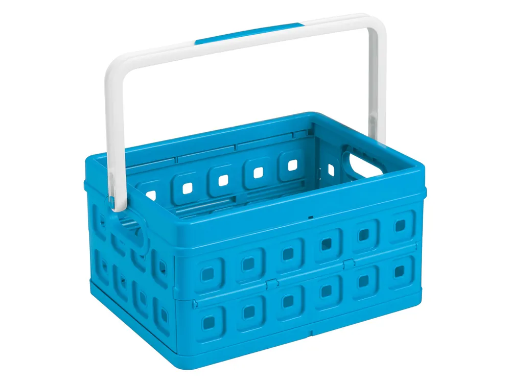Markenprodukt Sunware Square kleine Klappkiste mit Henkel - Blue