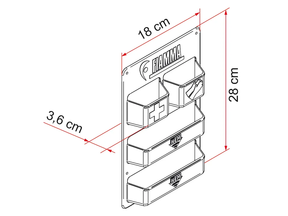 Sale Fiamma Pocket Kassett Serviceklappen-Organizer