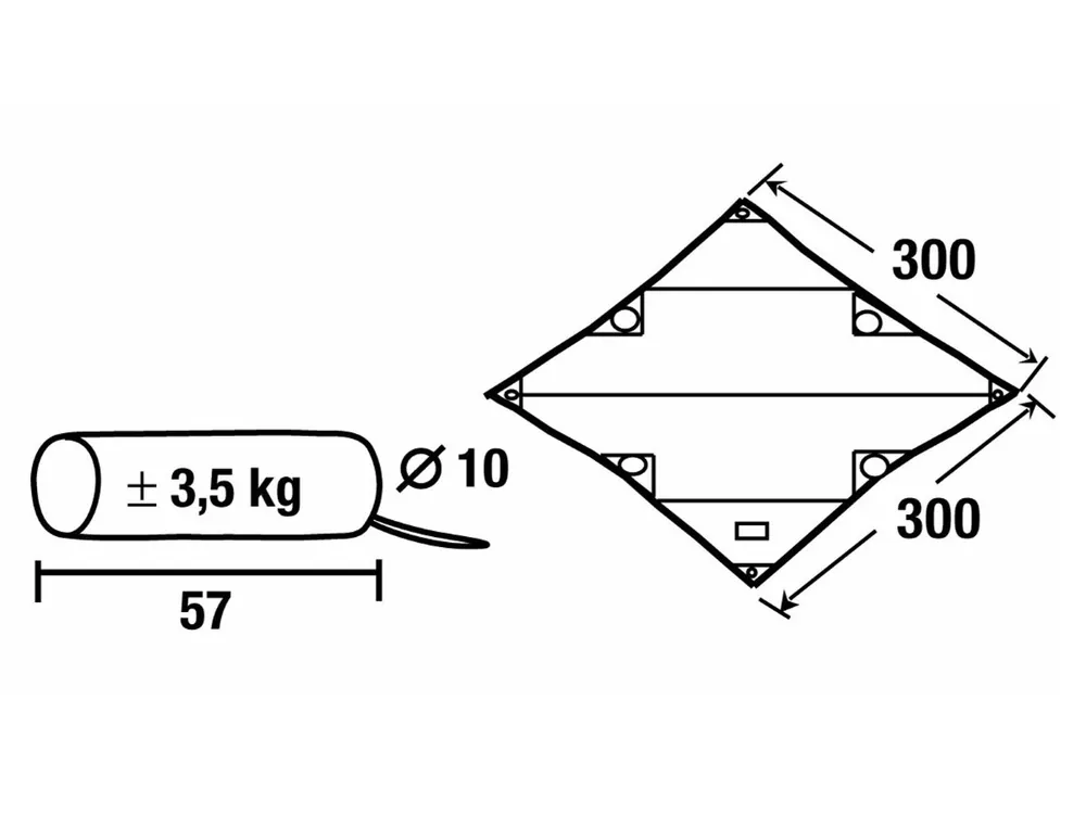 Neu Obelink Tarp 1 300 x 300 cm