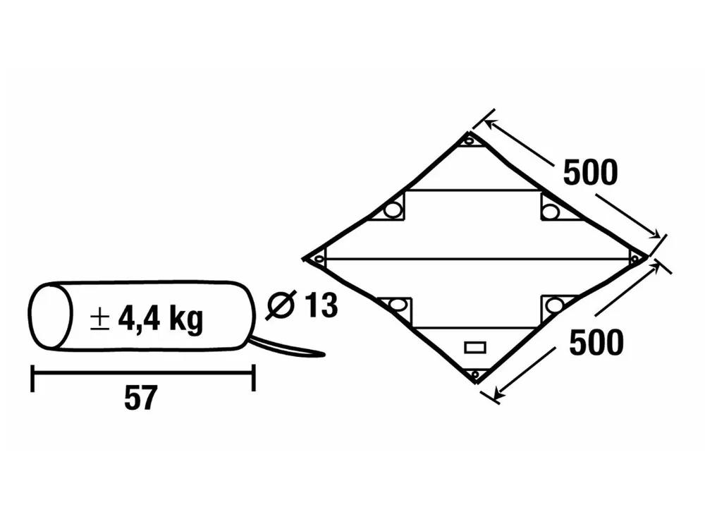 Nur Heute Obelink Tarp 3 500 x 500 cm