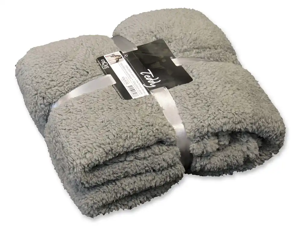 Must-Have Unique Living Teddy Decke - Grey