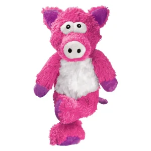 Echt Flamingo Kong Cross Knots Pig Quietschspielzeug