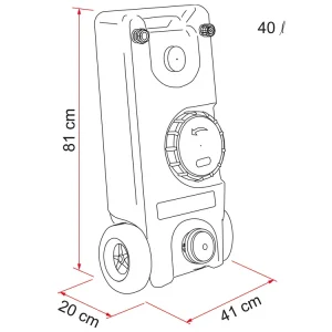 Fiamma 40W Roll-Tank Fäkalientank Bestpreis