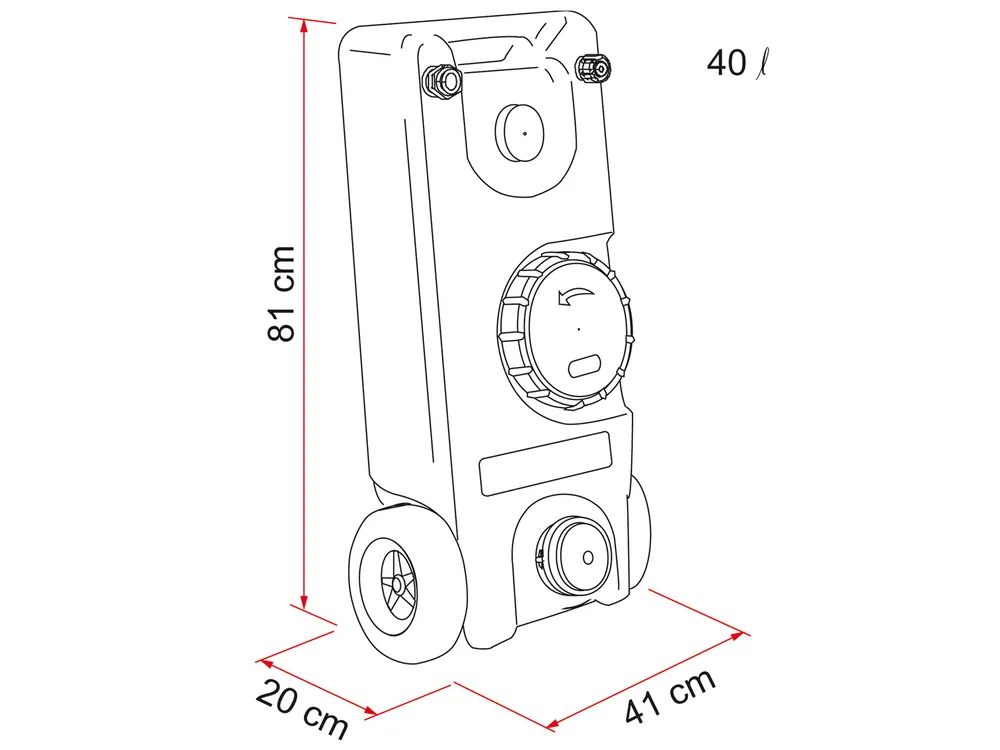 Fiamma 40W Roll-Tank Fäkalientank Bestpreis