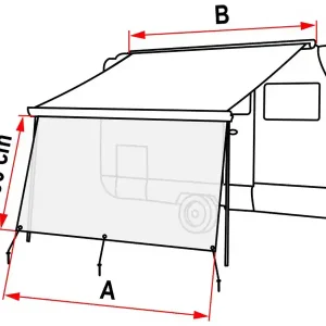 Ausverkauf Fiamma Sun View XL Vorderwand 485