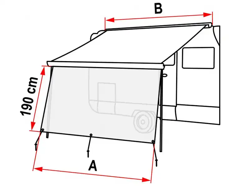 Ausverkauf Fiamma Sun View XL Vorderwand 485