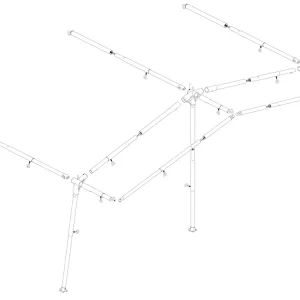 Abverkauf Ventura Standard 250 Prenox G14 - G16 Vorzeltgestänge