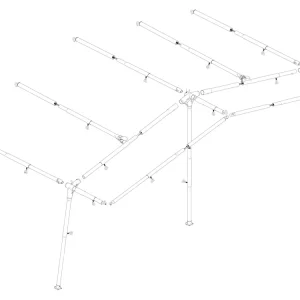 Ventura Standard 250 Prenox G18 Vorzeltgestänge Billig